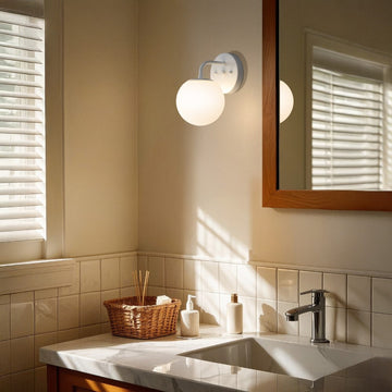 Louis Parisian Globe Metal/Frosted Glass Modern Contemporary LED Vanity